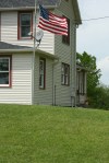Flag on house