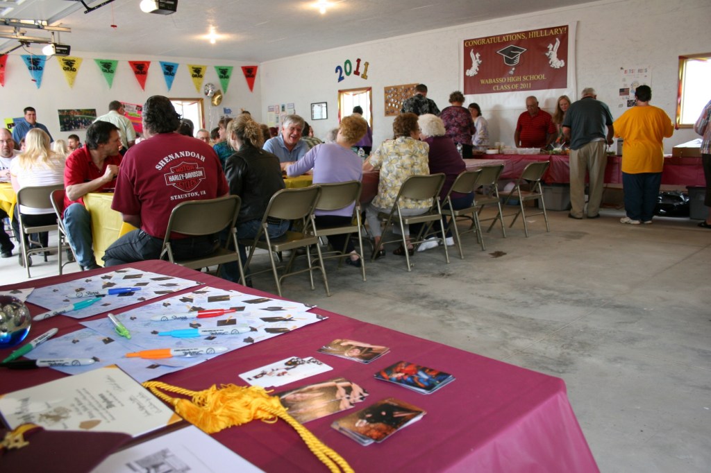 Hillary's graduation reception