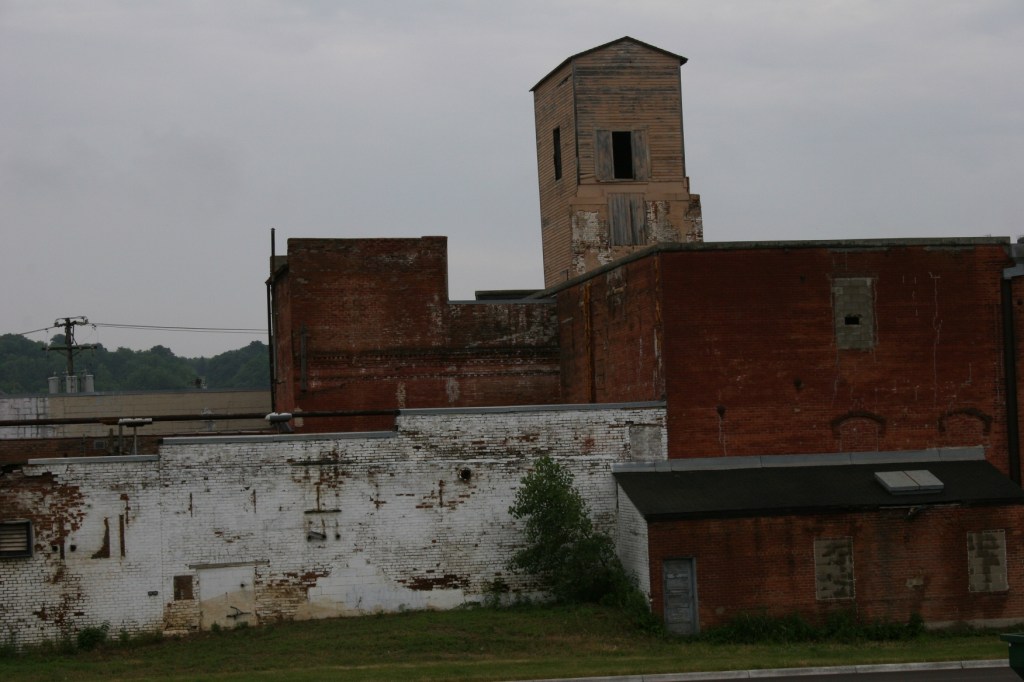 Riverfront old buildings