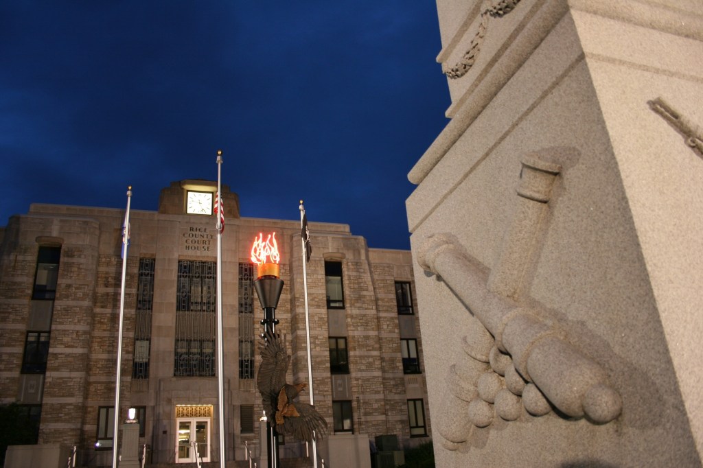 Flame at Rice County memorial