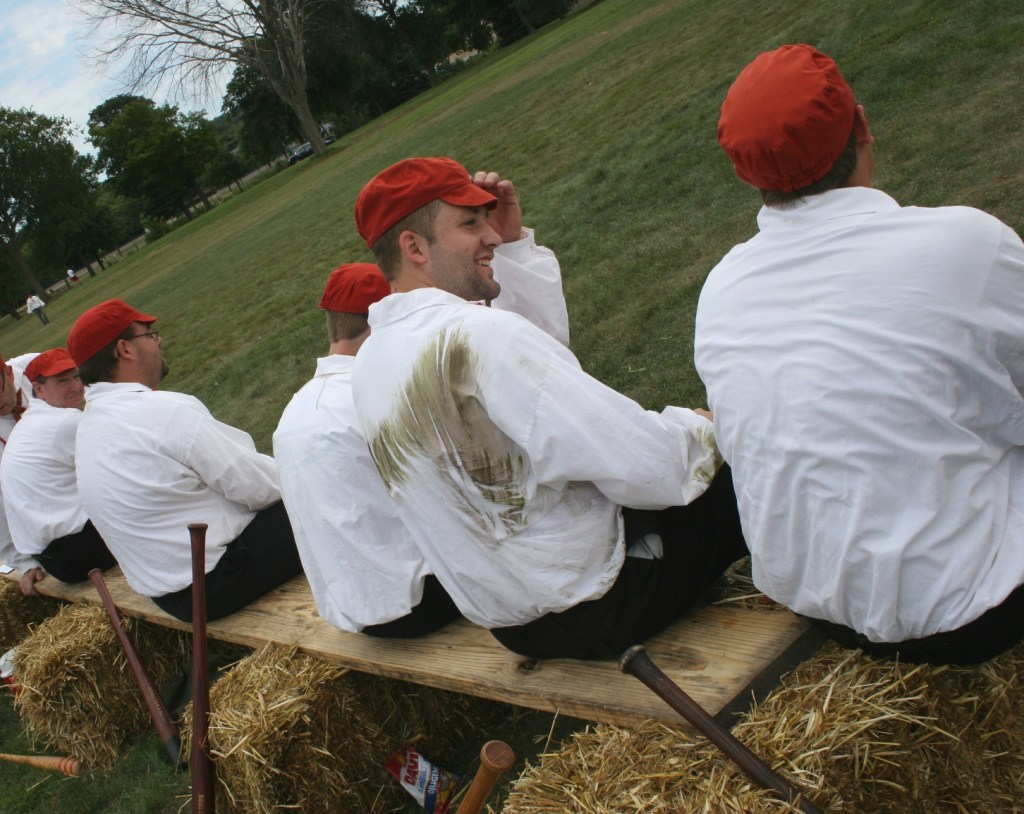 Baseball on the bench
