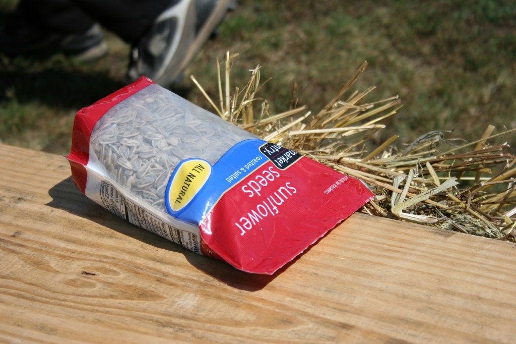 Baseball sunflower seeds