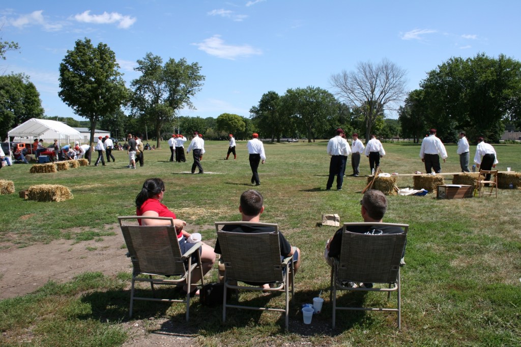 Baseball watching the game