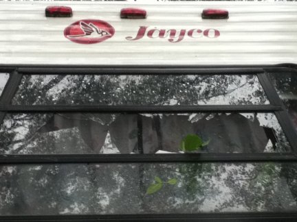 bedroom window broken