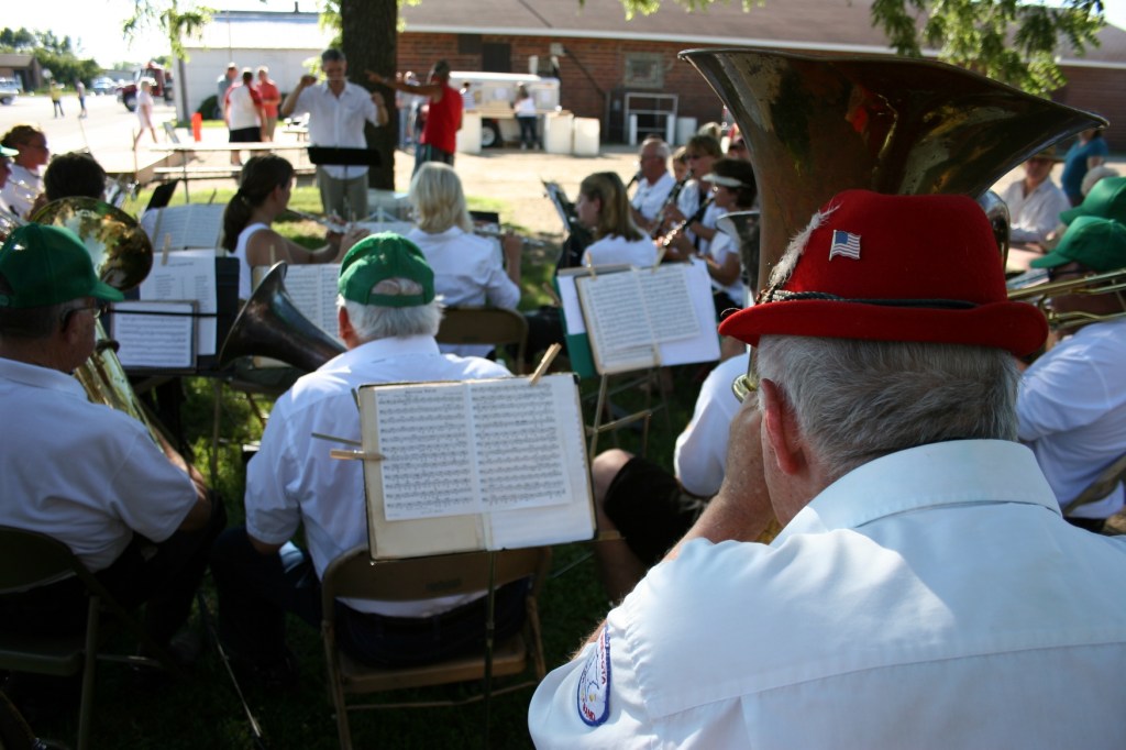 Lucan band performing