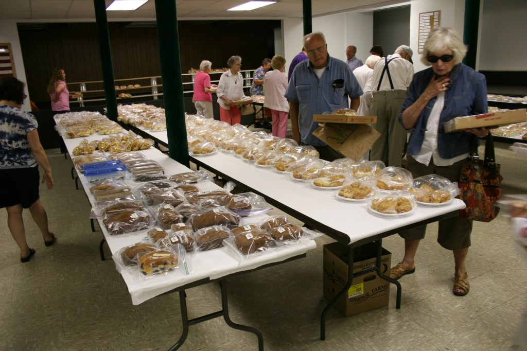 Veseli, baked goods in basement