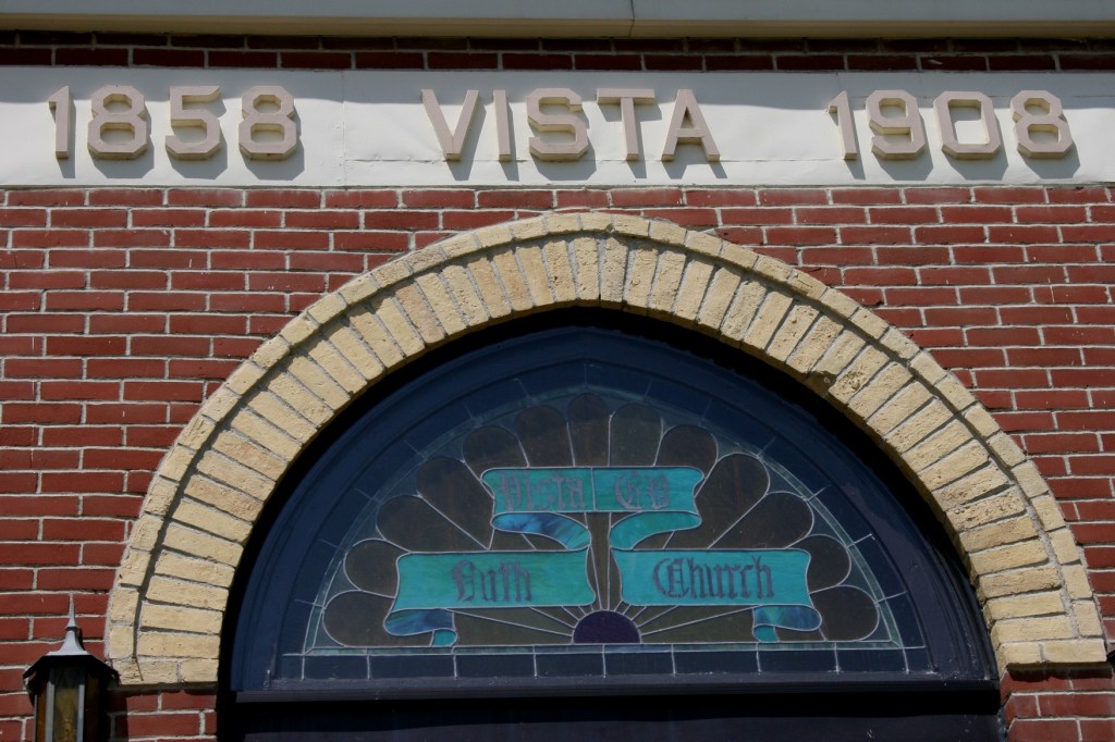 Vista, stained glass window