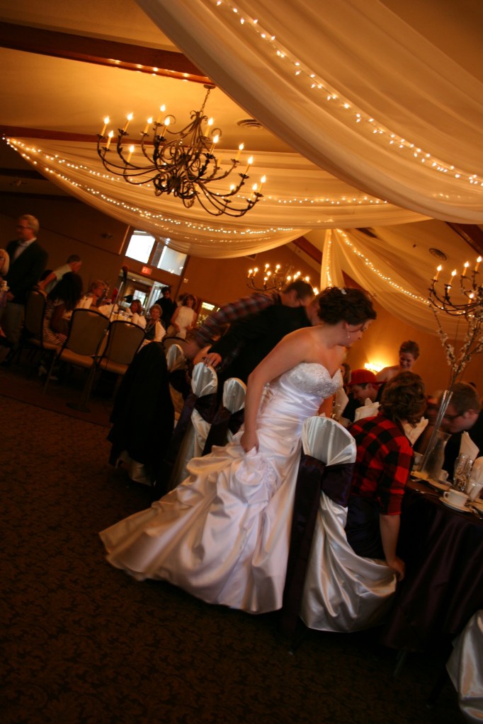 Wedding, Lindsey at reception