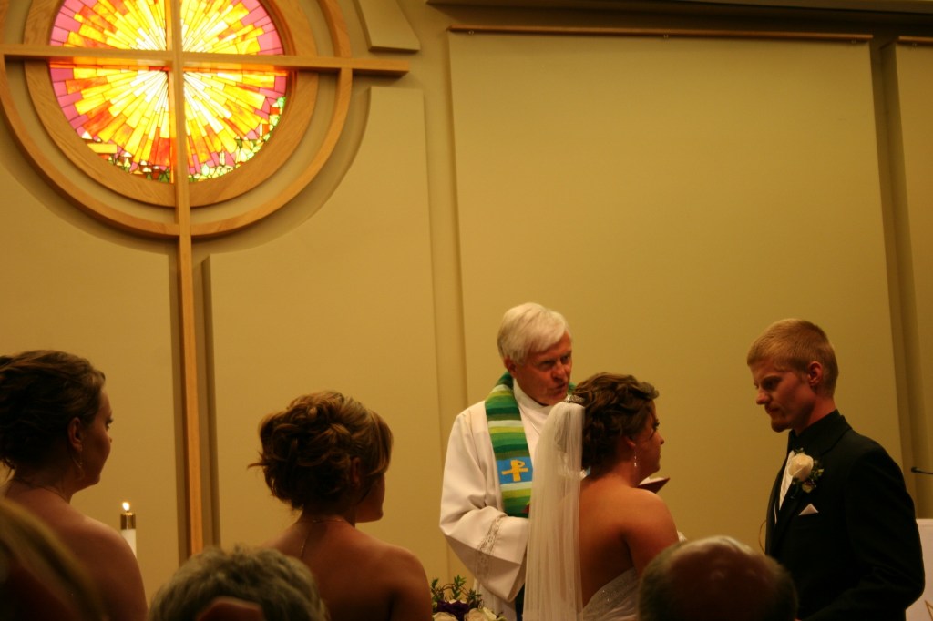 Wedding, vows exchanged