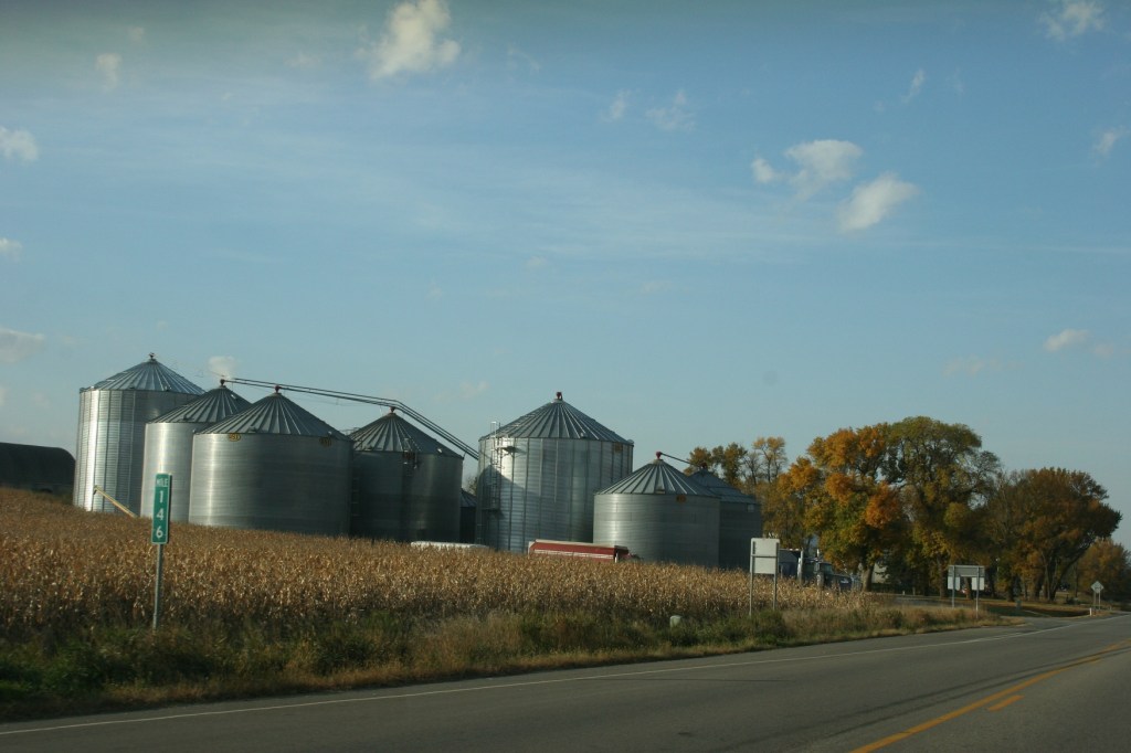 Drive, bins along 60