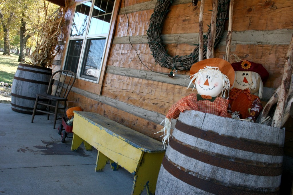 Drive, log cabin crafts