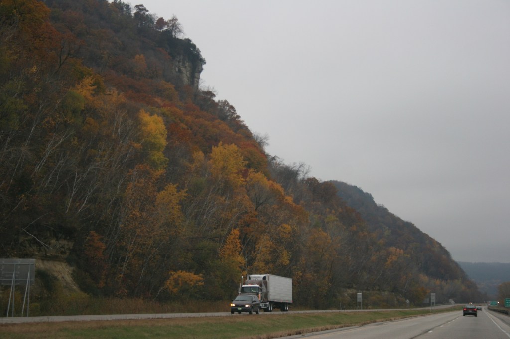 Fall, hillside of trees
