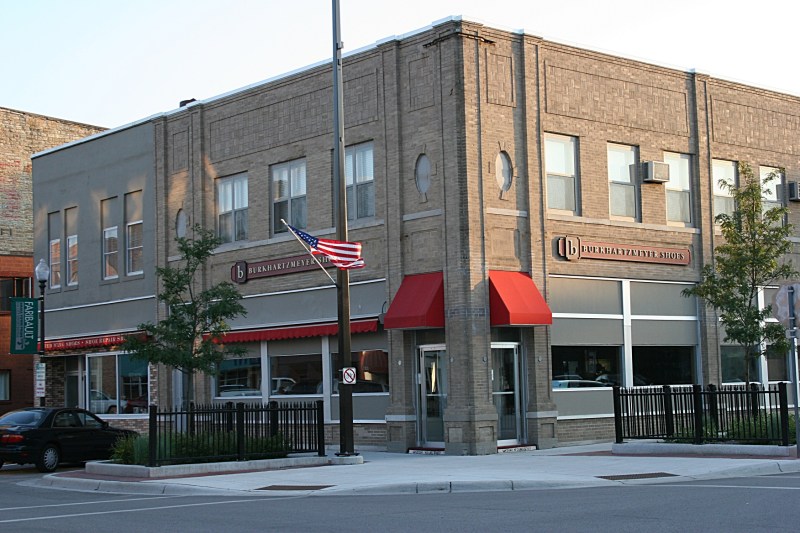 Burkhartzmeyer Shoes, a family-owned shoe store along Central Avenue in Faribault.