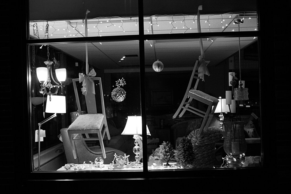Downtown, furniture b & w
