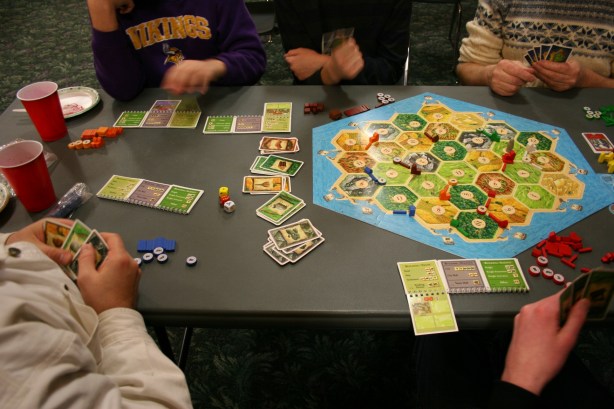 Game night, Settlers of Catan