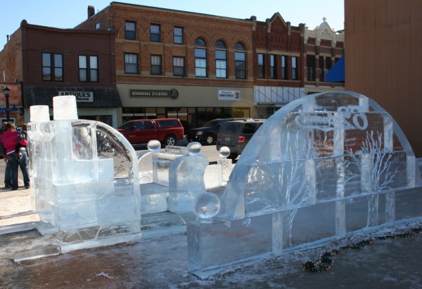 Ice, back of sculpture