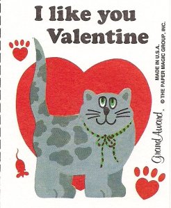 Valentine cat