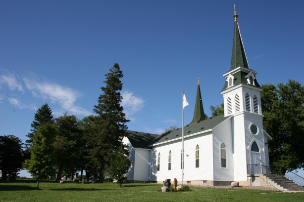 Blooming Grove, side view summer