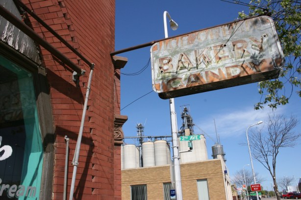 Bakery, overhanging sign