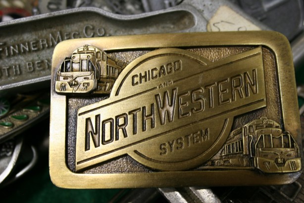 Railroad, belt buckle