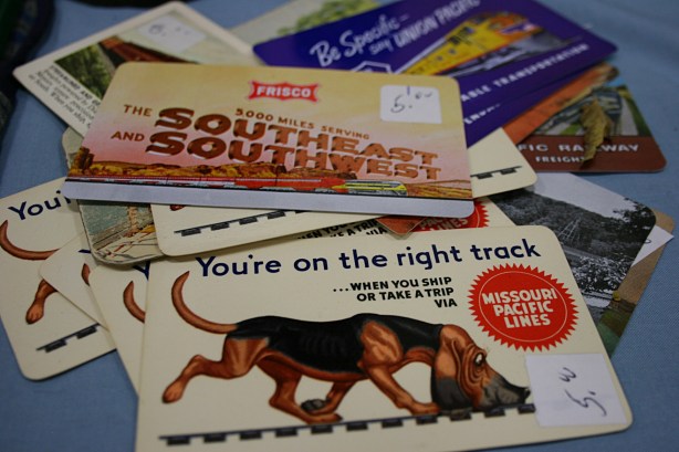 Railroad, calendar cards