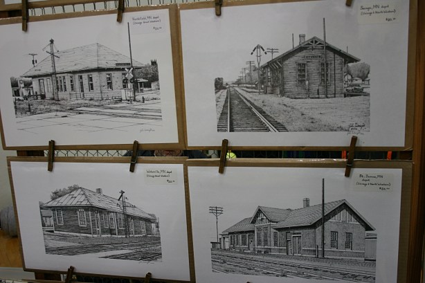 Railroad, depot drawings