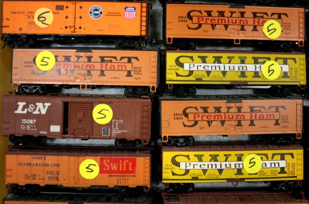 Railroad, stack of trains