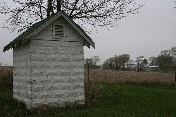 Sciota Town Hall, outhouse