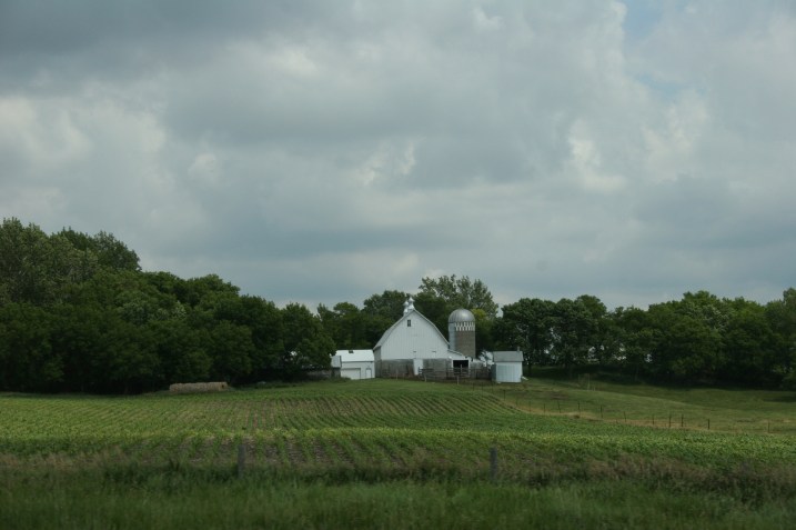 Fargo, white barn