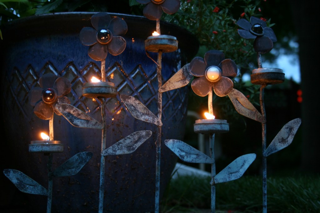 Fire, flower candles