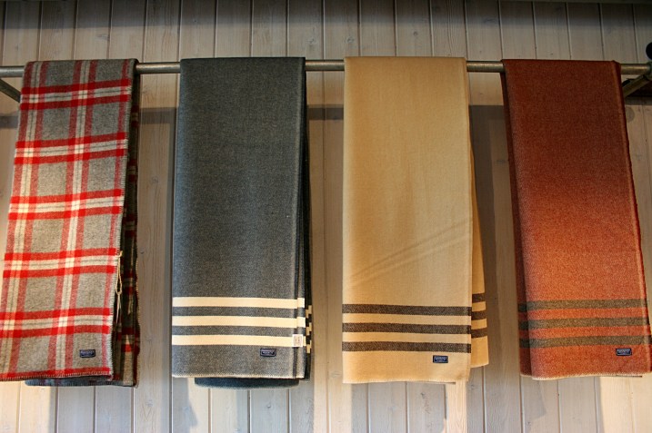 Woolen Mill, blankets on pipe