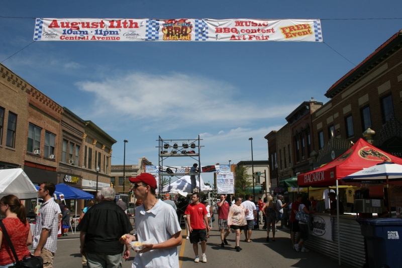 With the weather about as good as it gets on a summer day, attendance was high at the Blue Collar BBQ & Arts Fest.