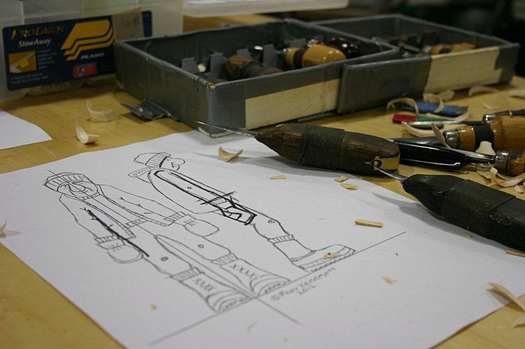 Carving, Marv's sketch