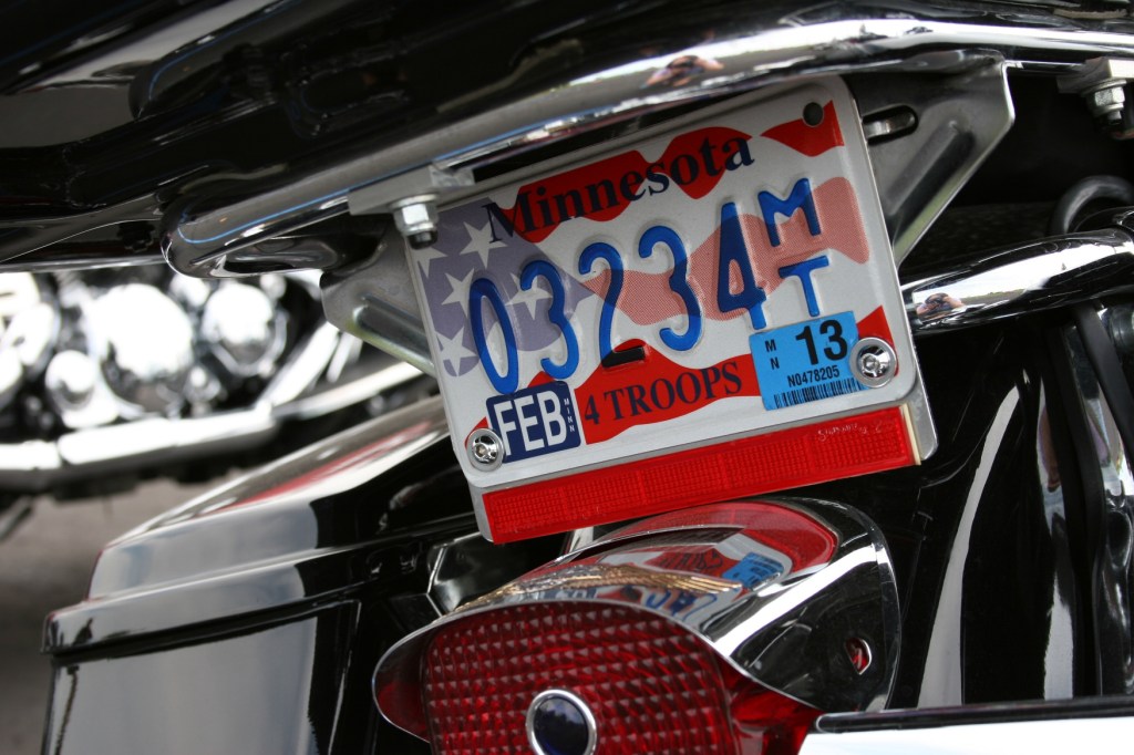 Harley, license plate