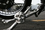 Harley, skull kickstand
