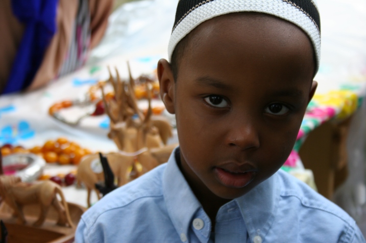 That same little boy who was so intently focused on the musician.