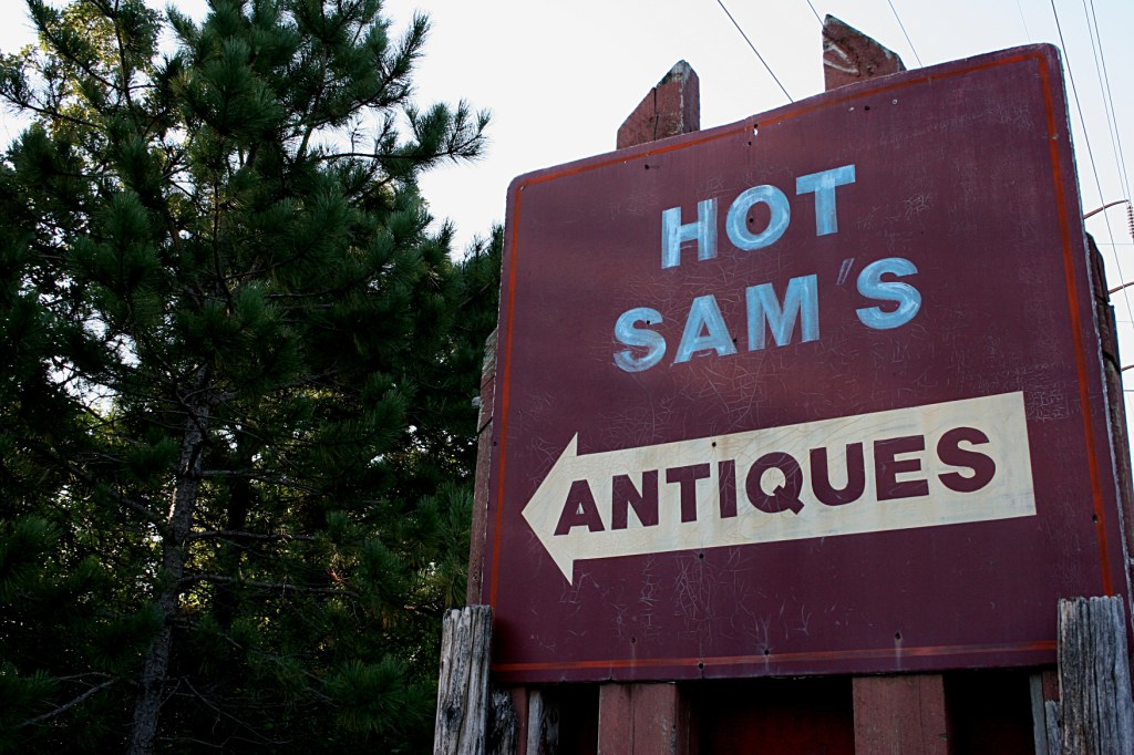 Antique 1, Hot Sam's sign