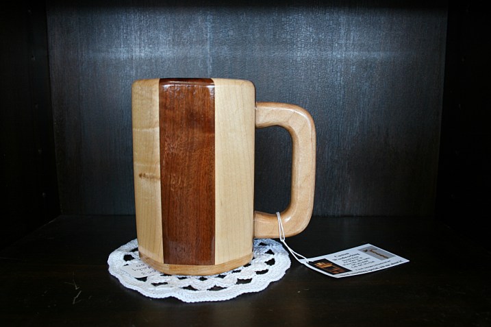 Coffee shop, wooden mug