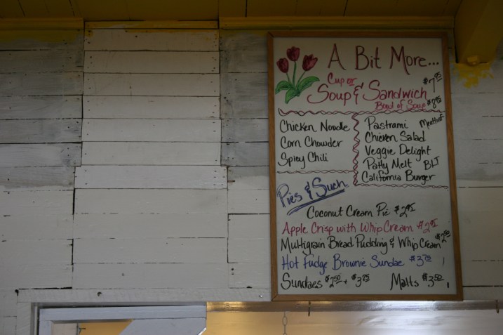 Highland Cafe, dessert menu