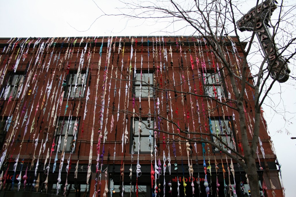 Bras on Broadway, Broadway side view 1