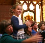 Concert, girl close-up