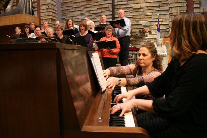 Concert, two at piano