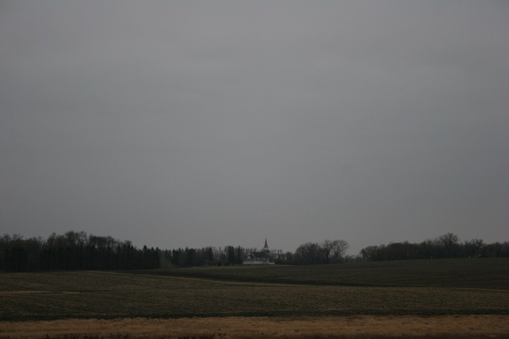 Drive, country church