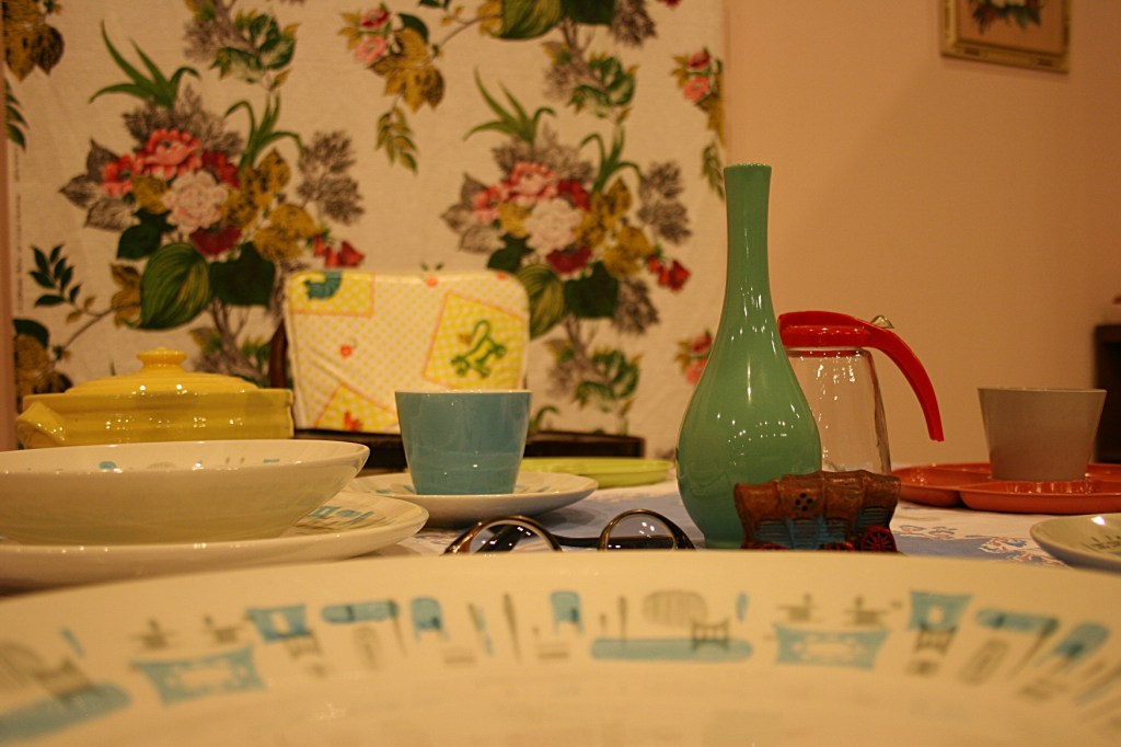 Museum, table setting close-up