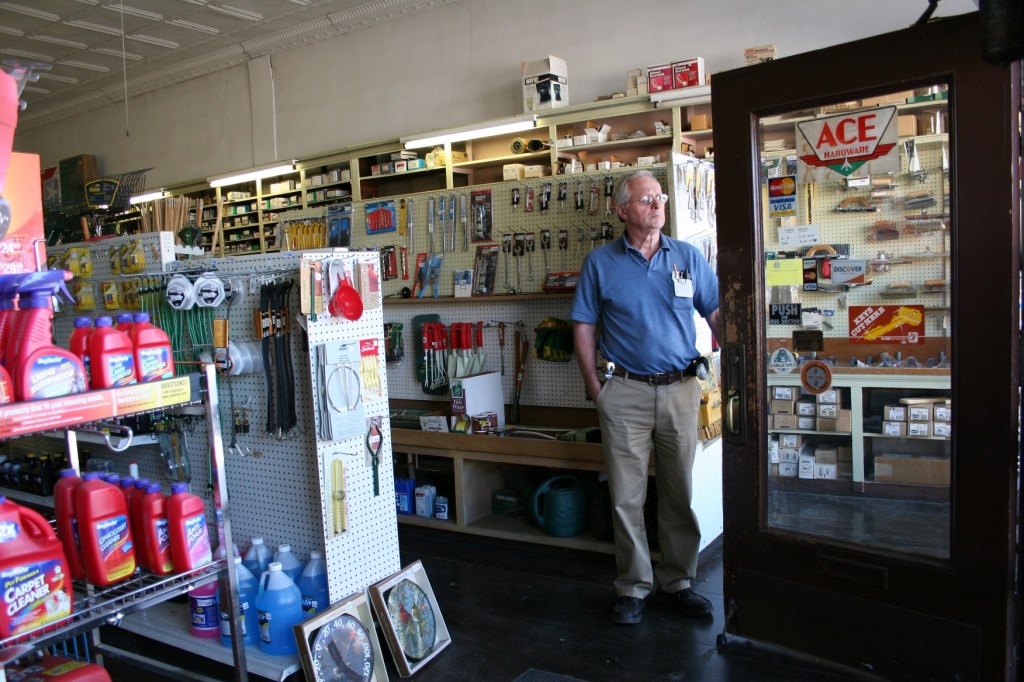Mutch Hardware, Dave by front door