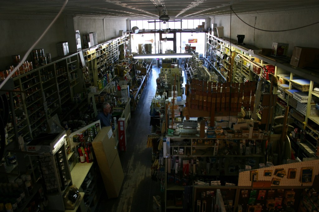 Mutch Hardware, view from upstairs