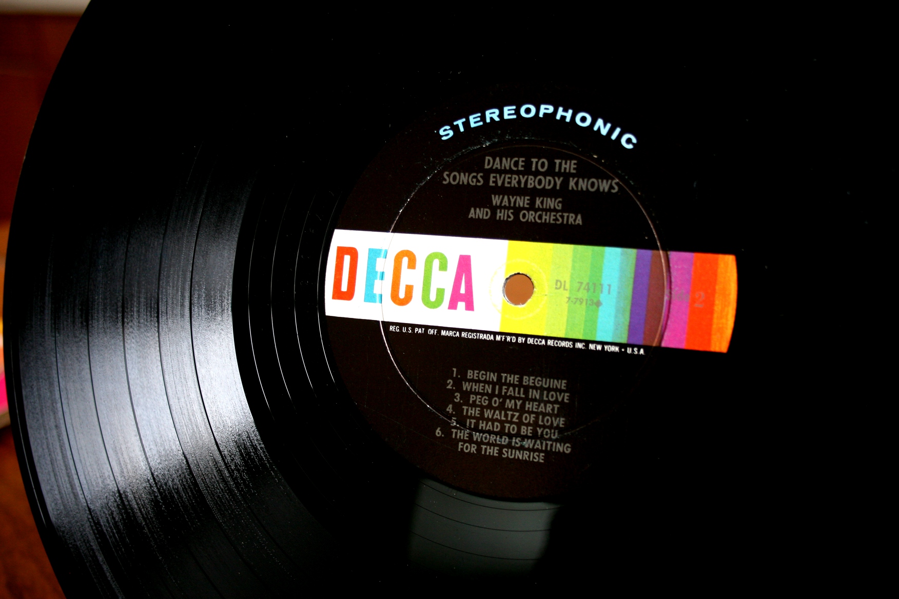 Even the actual albums themselves are a beauty to behold, including this one featuring Wayne King and his orchestra. I bet the Trans-Siberian Orchestra sounds nothing like King.