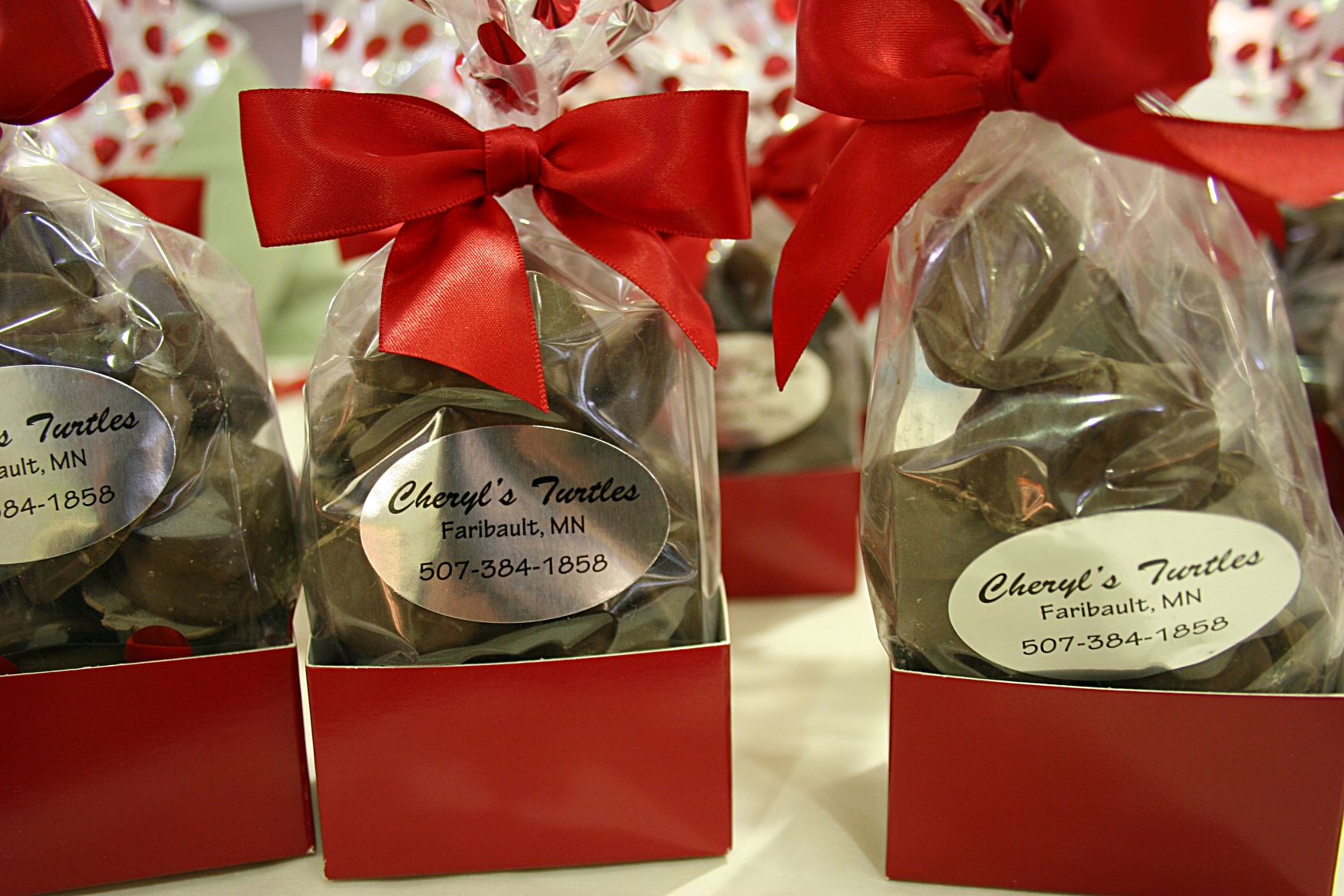 Beautifully-packaged Cheryl's Turtles.