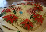 Christmas, doily