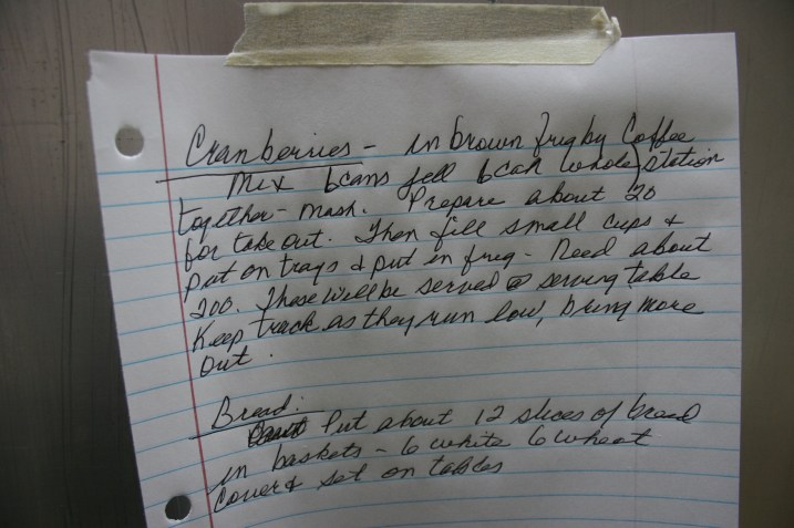 And then these directions, too, posted, perhaps, by the boss?